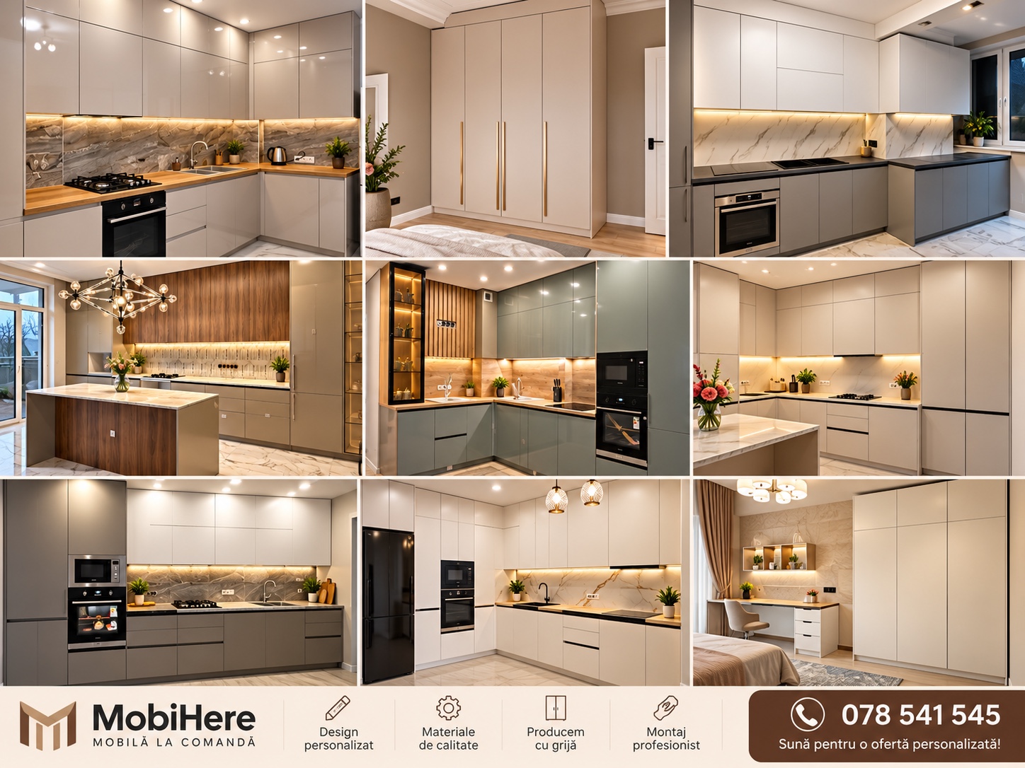 MobiHere — colecție de bucătării și mobilier realizat la comandă